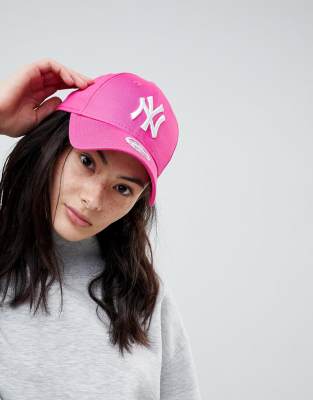 asos pink cap