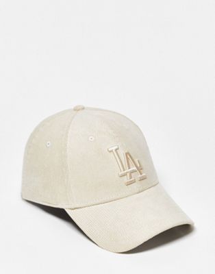 New Era 9forty LA cord unisex cap in off white - ASOS Price Checker