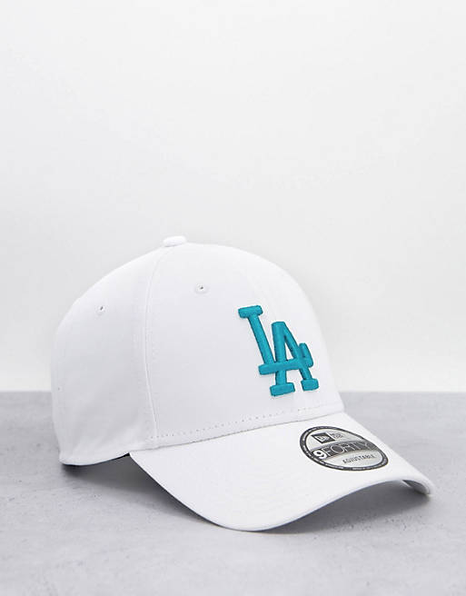 New Era 9forty LA dodgers cap in white