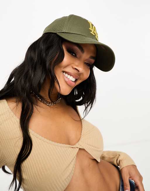 New Era – 9Forty LA Dodgers – Czapka z daszkiem w kolorze khaki z metalicznym logo