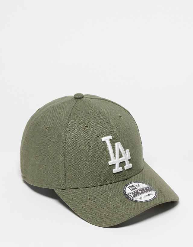 New Era - 9forty la dodgers linen cap in khaki