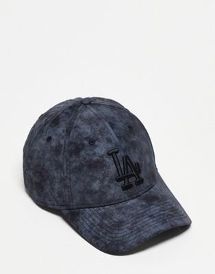 New Era 9Forty LA Dodgers unisex textured cap in black - ASOS Price Checker