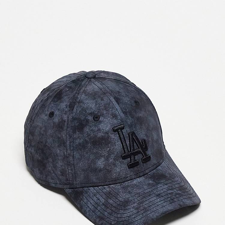 hat with medium brim | Cra-wallonieShops | New Era 9Forty LA Dodgers unisex  textured cap in black