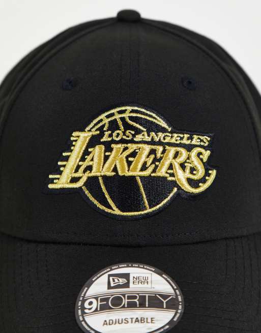 New Era – 9FORTY – LA Lakers – Svart och guldfärgad keps, 4 av 4