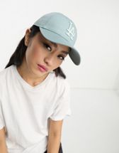 New Era NY mini logo cap in navy Exclusive at ASOS