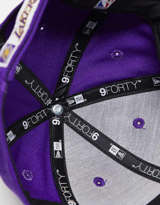 New Era – 9Forty Lakers – Unisex-Kappe in leuchtendem Lila, 3 von 4
