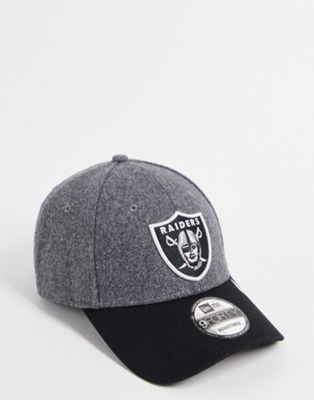 New Era 9FORTY Las Vegas Raiders melton cap in grey