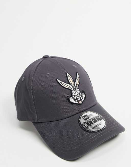 New Era 9FORTY Looney Tunes Bugs Bunny baseball cap in grey