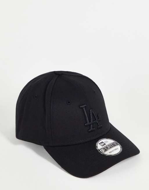 All black la store baseball cap