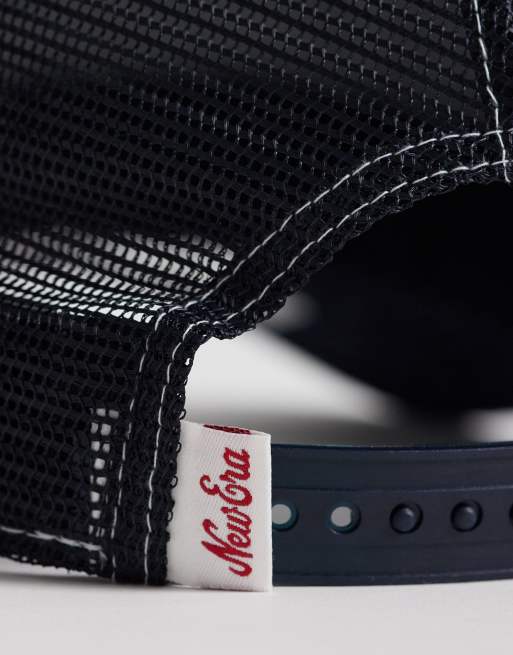 New Era – 9forty – Mörkblå truckerjacka i denim för kvinnor med påsydd logga, 3 av 3