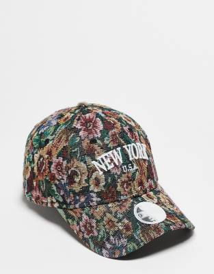 New Era - 9forty New York - Mehrfarbige Kappe mit Jacquard-Logoschriftzug-Bunt