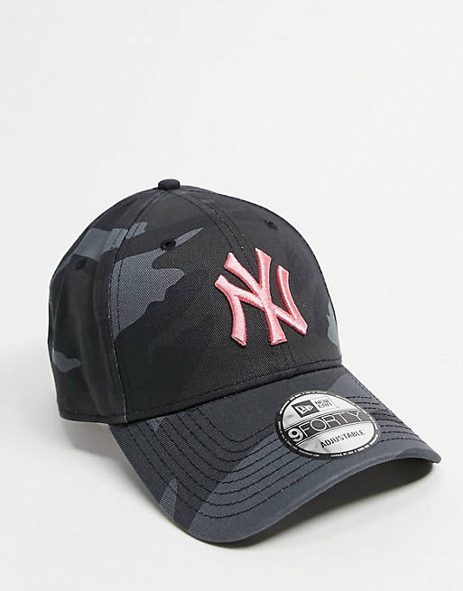 New Era 9FORTY New York Yankees baseball cap in navy camo