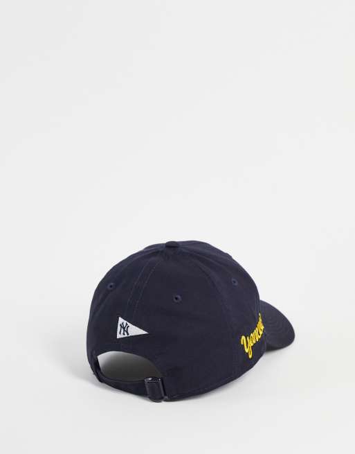 New Era - 9Forty New York Yankees - Sort kasket med sennepsfarvet skrift, 2 af 4