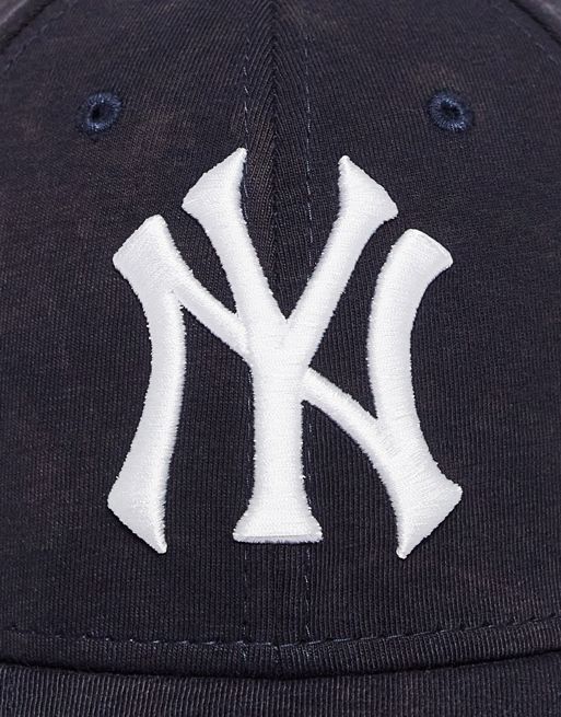 New Era Linen 9Forty NY New York Yankees Cap Dark Blue / White - NE60357973