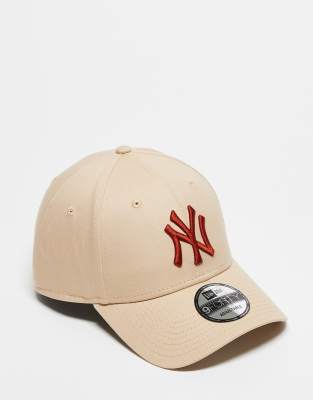 New Era - 9forty New York Yankees - Casquette unisexe - Beige-Sans opinion