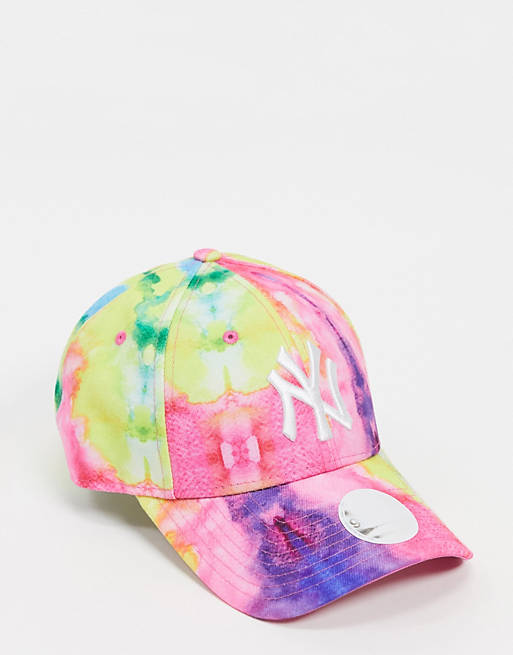 New Era 9Forty NY cap in bright tie dye