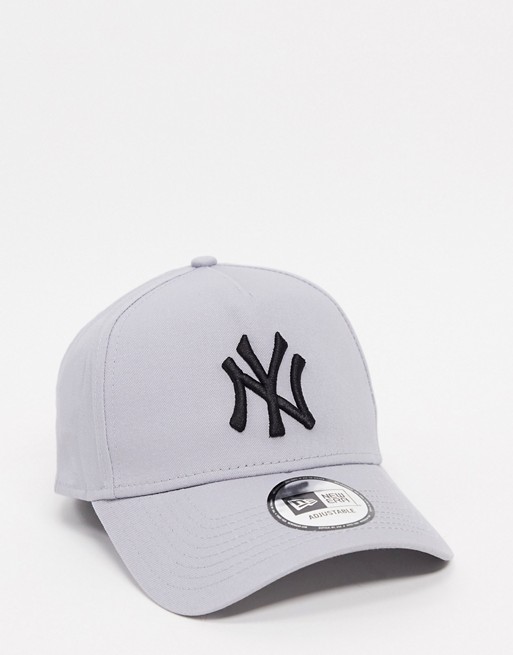 New Era 9forty NY cap in grey
