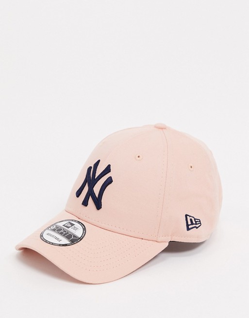 New Era 9forty NY cap in pink