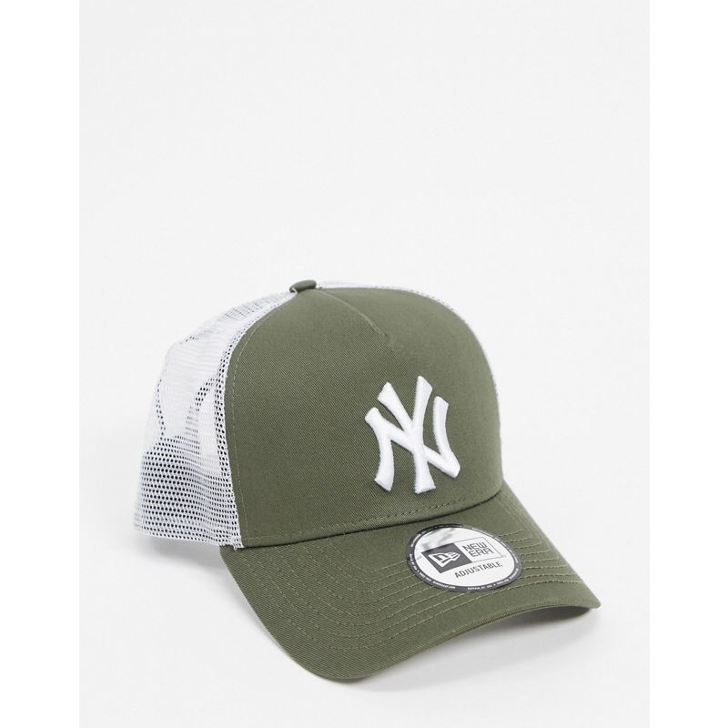 Uomo Accessori New Era - 9forty NY - Cappellino trucker dei NY Yankees verde kaki