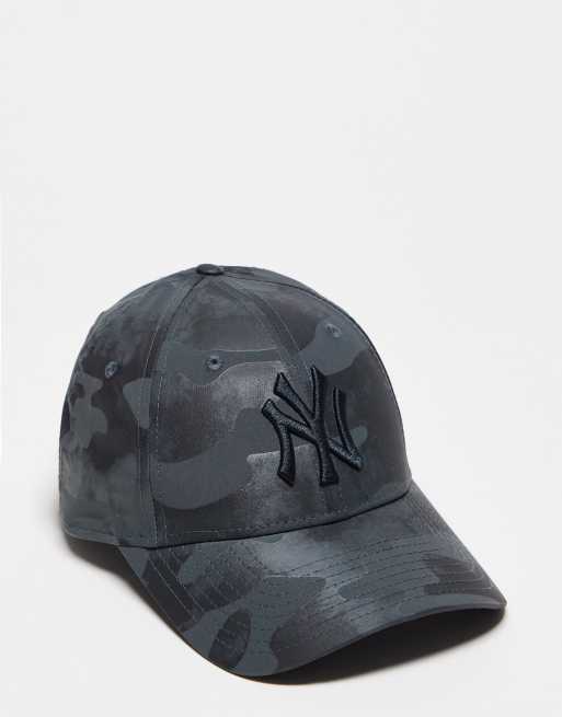 New Era – 9Forty NY – Svart kamouflagemönstrad unisex-keps
