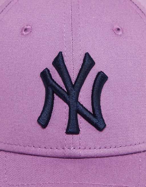 New Era NY mini logo cap in navy Exclusive at ASOS