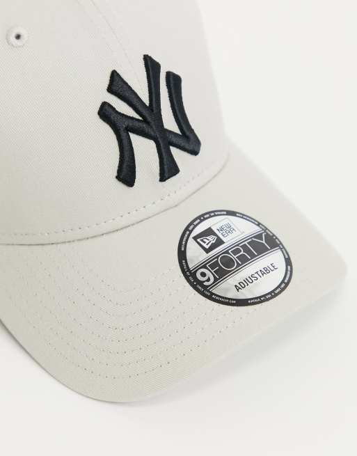 New Era Linen 9Forty NY New York Yankees Cap Ecru - NE60357963