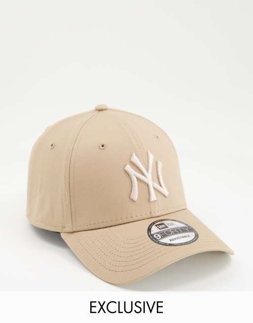 New Era 9Forty NY unisex cap in light brown