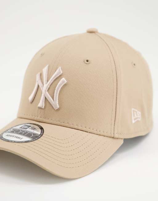 New Era 9Forty NY unisex cap in tan