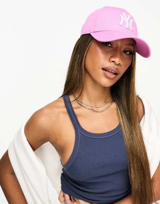 New Era - 9forty NY Yankees - Casquette avec logo - Rose et blanc 