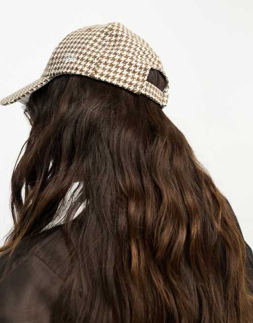 New Era – 9Forty NY Yankees – Kappe mit Hahnentrittmuster in Braun, 3 von 4