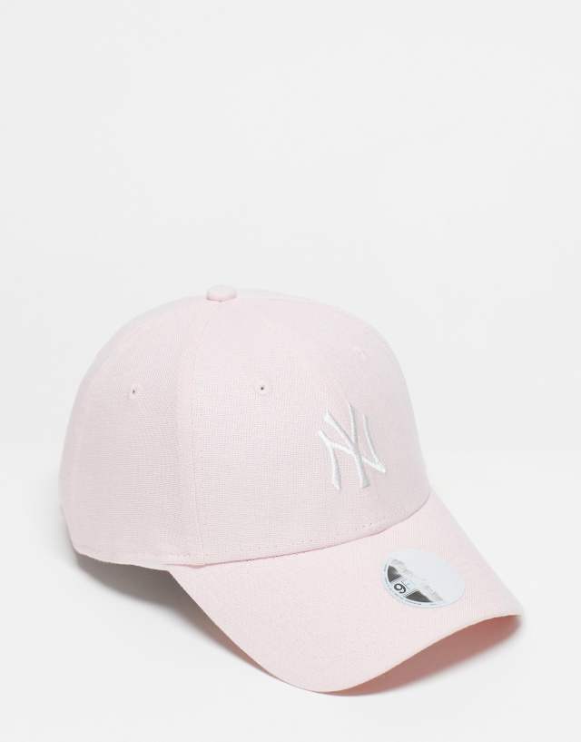 New Era - 9forty ny yankees linen cap in pink