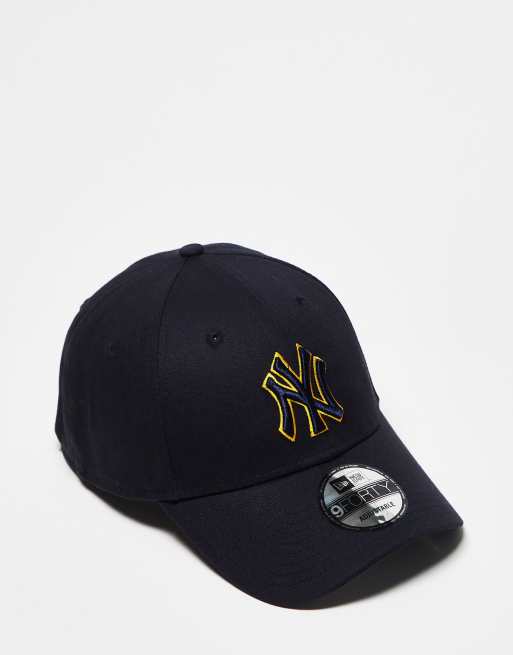New Era - 9Forty NY Yankees - Sort kasket med orange logo