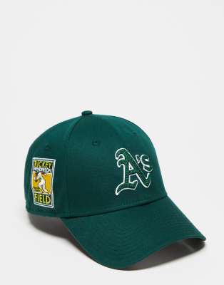 New Era 9Forty Oakland Athletics traditions unisex cap in green - ASOS Price Checker