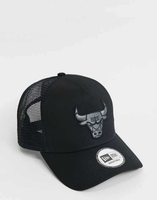 New Era - 9forty - Truckerpet met Chicago Bulls-logo in zwart