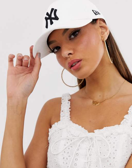 NY White Baseball Cap