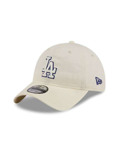 New Era – 9twenty – Biała czapka z daszkiem z logo, naszywką z boku i motywem LA Dodgers - view 1