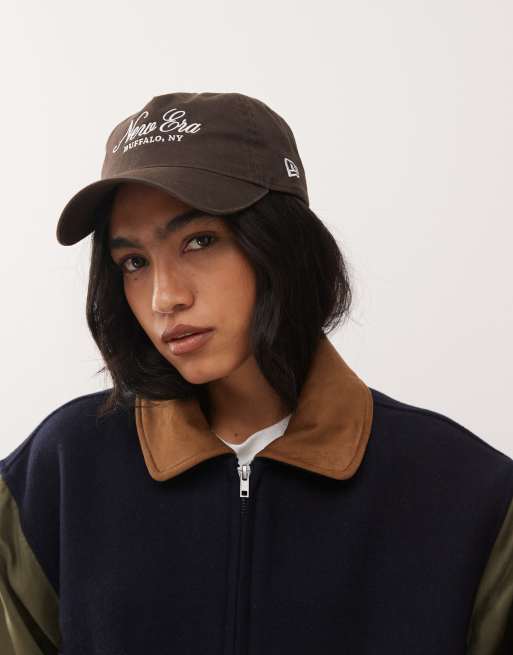 New Era – 9twenty – Brun, ostrukturerad keps med textlogga, 2 av 3