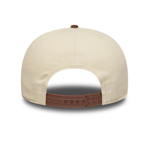 New Era - 9twenty - Cappellino beige con visiera in velluto a coste marrone, 3 di 3