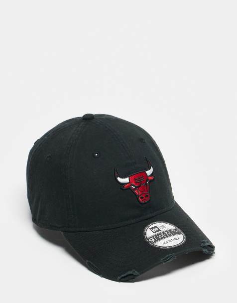 New Era - 9twenty - Casquette Chicago Bulls en coton lavé effet usé - Noir - view 1