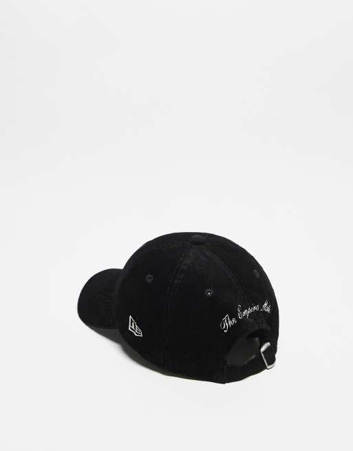 New Era - 9Twenty - Casquette de baseball à logo en velours côtelé - Noir , 3 de 3
