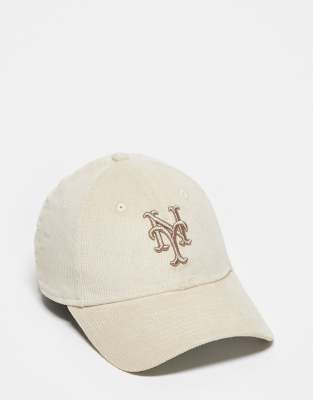 Casquette New Era 59FIFTY – New York Mets – Velours Côtelé Ivoire – Taille 7 3/4