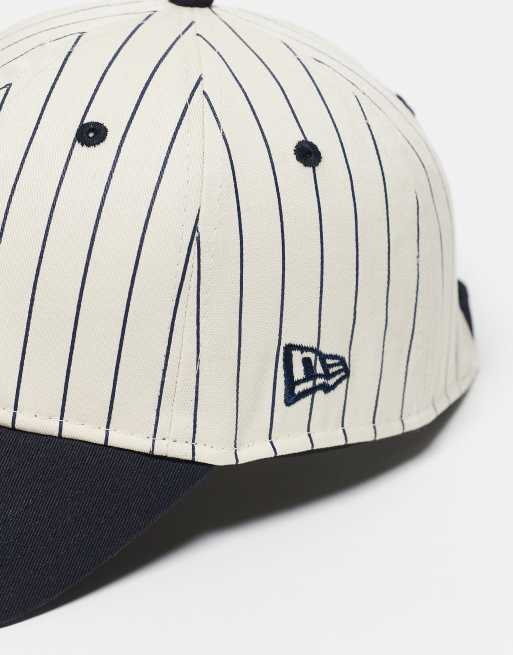 Casquette Titleist New Era Vintage – Rayée Seersucker Bleu/blanc – Homme Ajustable