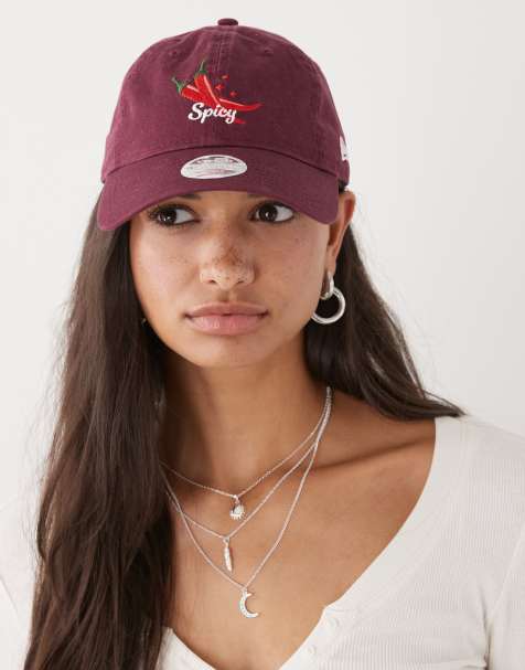 New Era – 9Twenty – Damen-Kappe in Burgunderrot mit Frucht-Logo - view 1