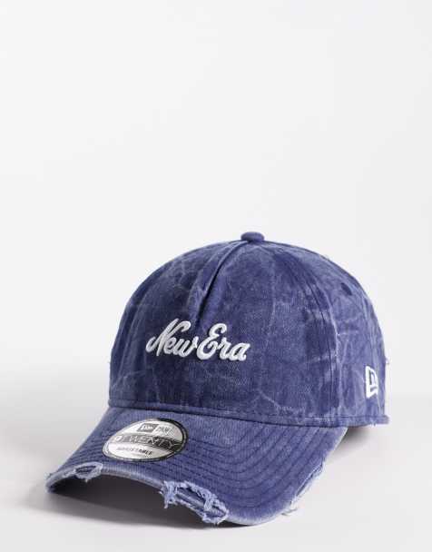 New Era - 9Twenty - Denim damespet met slogan en logo in mid-wash blauw - view 1