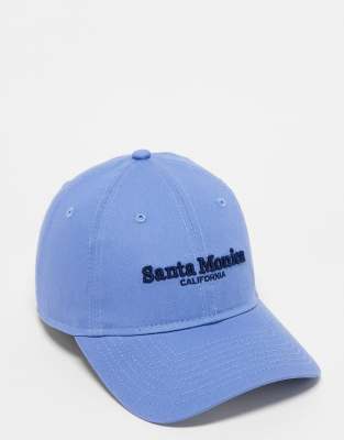 New Era - 9Twenty - Kappe in Blau mit „Santa Monica"-Aufschrift