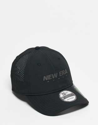 New Era - 9Twenty - Kappe in Schwarz mit Gummi-Logo