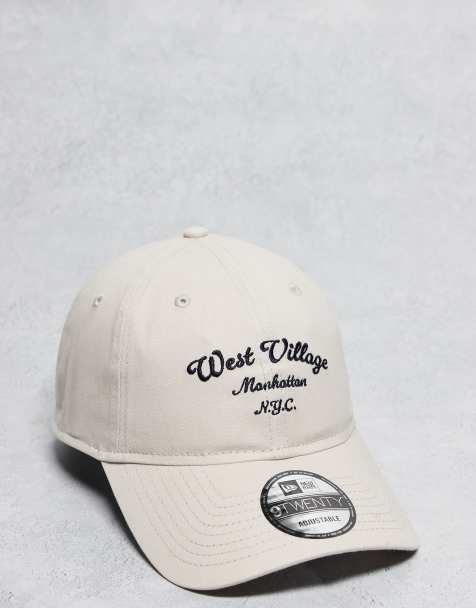 New Era – 9twenty – Kremowa nieusztywniana czapka z daszkiem z haftowanym logo - view 1