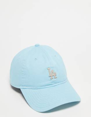 New Era - 9twenty LA Dodgers - Kappe in verwaschenem Blau mit Mini-Logo