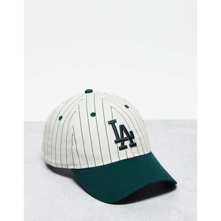 New Era 9Twenty LA Dodgers pinstripe unisex air cap in green