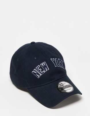 New Era 9twenty New York unisex cap in navy - ASOS Price Checker